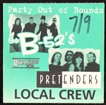 Martin Chambers (Pretenders) Stage-Used Drumstick and “LOCAL CREW” Backstage Pass