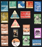 1990's-2000's Rock and Pop “WORKING CREW” Backstage Pass Collection of 67