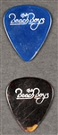 1997 Beach Boys Stage-Used Set List, Stage-Used Drumstick and Guitar Picks (4 Items)