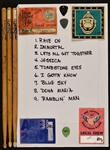 Allman Brothers Band Stage-Used Set List, Butch Trucks and Jaimoe Stage-Used Drumsticks (3) and “WORKING CREW' Backstage Passes (4) 