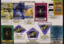 Dave Matthews Band “WORKING CREW” Backstage Pass Collection of 13 Plus Carter Beauford Stage-Used Drumsticks