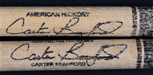 Dave Matthews Band “WORKING CREW” Backstage Pass Collection of 13 Plus Carter Beauford Stage-Used Drumsticks