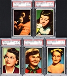 1953 Bowman TV & Radio Stars of NBC High-Grade Complete Set (96) Including 16 PSA NM-MT 8's and One PSA MINT 9 Plus 48 Duplicates