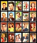 1953 Bowman TV & Radio Stars of NBC High-Grade Complete Set (96) Including 16 PSA NM-MT 8's and One PSA MINT 9 Plus 48 Duplicates