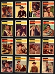 1958 Topps “T.V. Westerns” Near Set (58/71) Including #10 Showdown! PSA NM  7