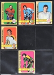 1972 Topps Hockey Collection (102) Including #100 Orr BVG NM 7 (Some Duplication)