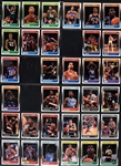 1988 Fleer Basketball Complete Set (132) Incl. #17 Jordan PSA NM-MT 8 Plus Complete Sticker Set (11) Incl. #7 Jordan PSA NM 7