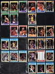 1988 Fleer Basketball Complete Set (132) Incl. #17 Jordan PSA NM-MT 8 Plus Complete Sticker Set (11) Incl. #7 Jordan PSA NM 7