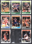 1988 Fleer Basketball Complete Set (132) Incl. #17 Jordan PSA MINT 9 - Plus Complete Sticker Set (11)