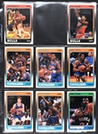 1988 Fleer Basketball Complete Set (132) Incl. #17 Jordan PSA MINT 9 - Plus Complete Sticker Set (11)