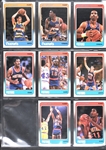 1988 Fleer Basketball Complete Set (132) Incl. #17 Jordan PSA MINT 9 - Plus Complete Sticker Set (11)