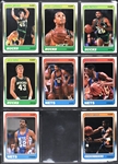 1988 Fleer Basketball Complete Set (132) Incl. #17 Jordan PSA MINT 9 - Plus Complete Sticker Set (11)