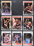 1988 Fleer Basketball Complete Set (132) Incl. #17 Jordan PSA MINT 9 - Plus Complete Sticker Set (11)