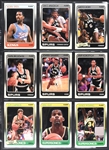 1988 Fleer Basketball Complete Set (132) Incl. #17 Jordan PSA MINT 9 - Plus Complete Sticker Set (11)