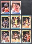 1988 Fleer Basketball Complete Set (132) Incl. #17 Jordan PSA MINT 9 - Plus Complete Sticker Set (11)