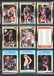 1988 Fleer Basketball Complete Set (132) Incl. #17 Jordan PSA MINT 9 - Plus Complete Sticker Set (11)