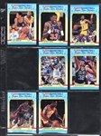 1988 Fleer Basketball Complete Set (132) Incl. #17 Jordan PSA MINT 9 - Plus Complete Sticker Set (11)