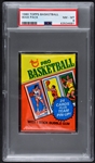 1980 Topps Basketball Unopened Wax Pack – PSA NM-MT 8 – Possible Bird/Magic Rookie Card!