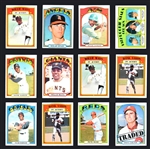 1972 Topps Baseball Partial Set (520/787) Plus Duplicates (19)