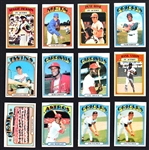 1972 Topps Baseball Partial Set (520/787) Plus Duplicates (19)