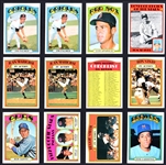 1972 Topps Baseball Partial Set (520/787) Plus Duplicates (19)