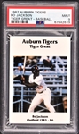 1987 McDag Auburn Tigers Baseball Bo Jackson – PSA MINT 9