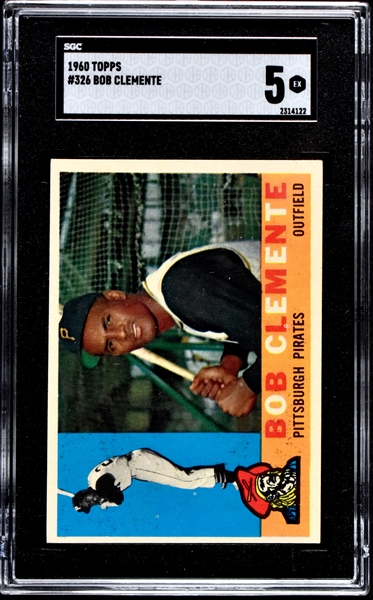 1960 Topps #326 Roberto Clemente – SGC EX 5