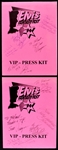 1994 “Elvis Fantasy Fest” Press Kits (2) Signed By Joe Esposito, Sam Thompson, Dick Grob and Others!