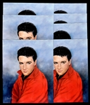 1964 Elvis Presley by June Kelly Promotional Poster Group of Seven High Grade Examples