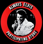 1978 “Always Elvis” ROUND RCA Record Store Promotional Signs Group of 10