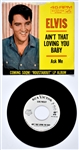 1964 Elvis Presley RCA Victor “Not For Sale” 45 RPM Single (47-8440) “Ain't That Loving You Baby” with Picture Sleeve