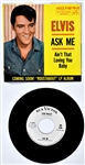1964 Elvis Presley RCA Victor “Not For Sale” 45 RPM Single (47-8440) “Ain't That Loving You Baby” with Picture Sleeve