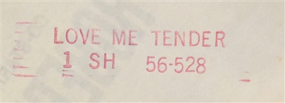 1956 <em>Love Me Tender</em> One Sheet Movie Poster – Elvis Presley's Debut Film - HIGH GRADE COPY!!