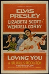 1957 <em>Loving You</em> One Sheet Movie Poster – Starring Elvis Presley