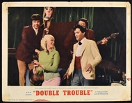 1967 <em>Double Trouble</em> One Sheet Movie Poster and 4 Lobby Cards – Starring Elvis Presley