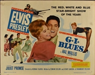 1960 <em>G.I. Blues</em> Half Sheet Movie Poster – Starring Elvis Presley