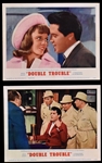 1967 <em>Double Trouble</em> Complete Set of 8 Lobby Cards, Pressbook and Herald – Starring Elvis Presley