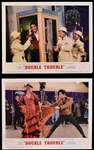 1967 <em>Double Trouble</em> Complete Set of 8 Lobby Cards, Pressbook and Herald – Starring Elvis Presley
