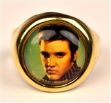 1956 Elvis Presley Enterprises Autograph Book, I Love Elvis Pennant, 1961 Elvis Bracelet and 1956 Elvis Ring