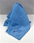 Elvis Presley Light Blue Stage Scarf with Blue Facsimile Signature – Acquired Directly from Charlie Hodge