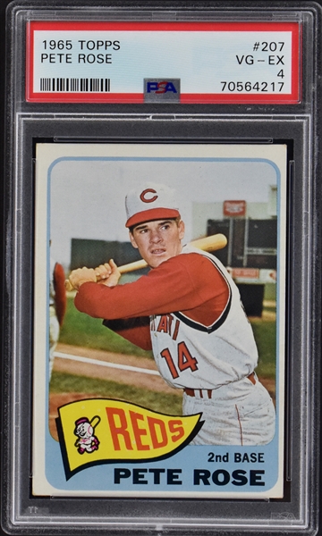 1965 Topps #207 Pete Rose – PSA VG-EX 4