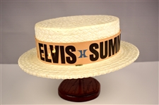 Early 1970s “Elvis Summer Festival / RCA / Hilton” Styrofoam “Straw” Hat from his Las Vegas Concerts