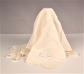 Elvis Presley White Facsimile Stage Scarf – Lesser Seen Variety White Facsimile Signature Scarf