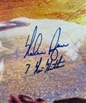 Nolan Ryan Signed and Inscribed “7 No Hitters” Poster LE 97/347 – Also Signed by ALL of His Seven No Hitter Catchers