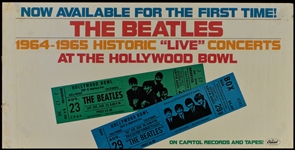 1977 <em>The Beatles at the Hollywood Bowl</em> Capitol Records Poster Featuring Original Pictorial Concert Ticket Images 
