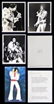 1972 <em>Elvis On Tour</em> Press Kit “Production Notes” and 8x10 Promo Photos with Caption Sheet - Rarely Seen Example