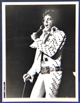 1972 <em>Elvis On Tour</em> Press Kit “Production Notes” and 8x10 Promo Photos with Caption Sheet - Rarely Seen Example