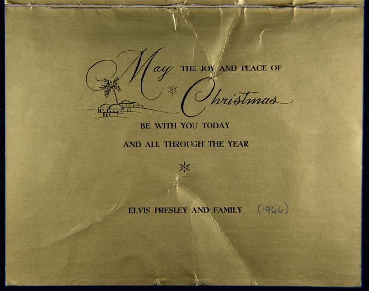 1966 "Elvis Presley and Family" Christmas Card