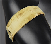 Elvis Presley Owned EP Monogrammed Leather Wrist/Bicep Strap Given to Superfan Gary Pepper