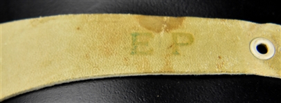 Elvis Presley Owned EP Monogrammed Leather Wrist/Bicep Strap Given to Superfan Gary Pepper